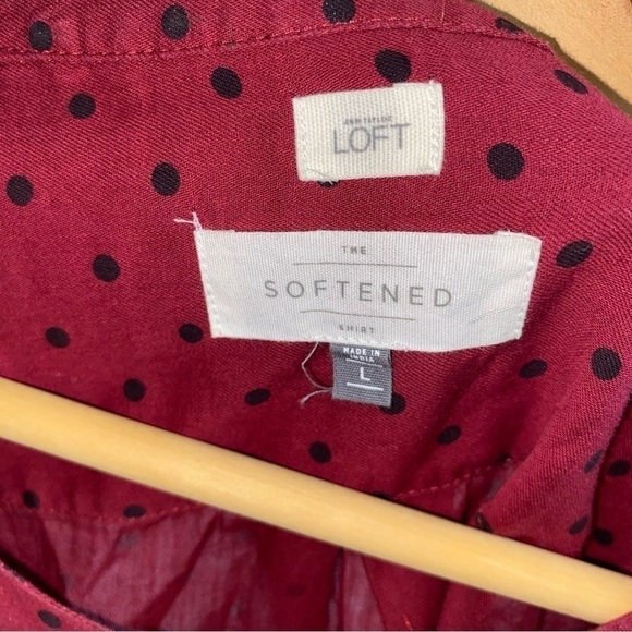 Loft The Softened Red Polka Dot Popover - Picture 5 of 5